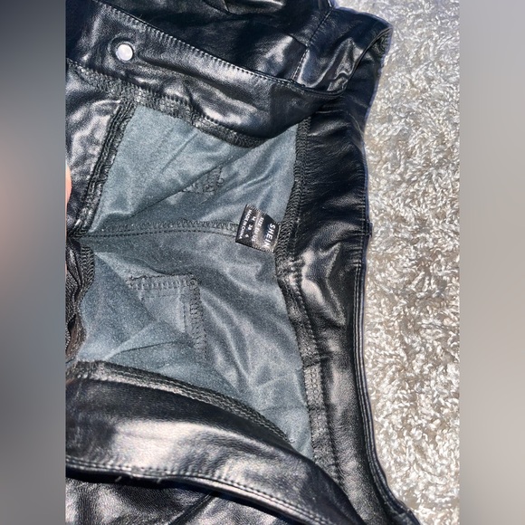 SHEIN Pants - Black leather dress pants